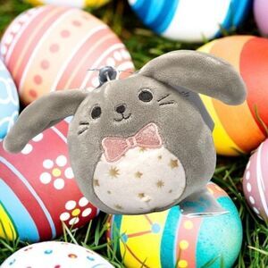 Squishmallows Blake the Bunny Gray 3.5" Clip Easter 2022  BNWT